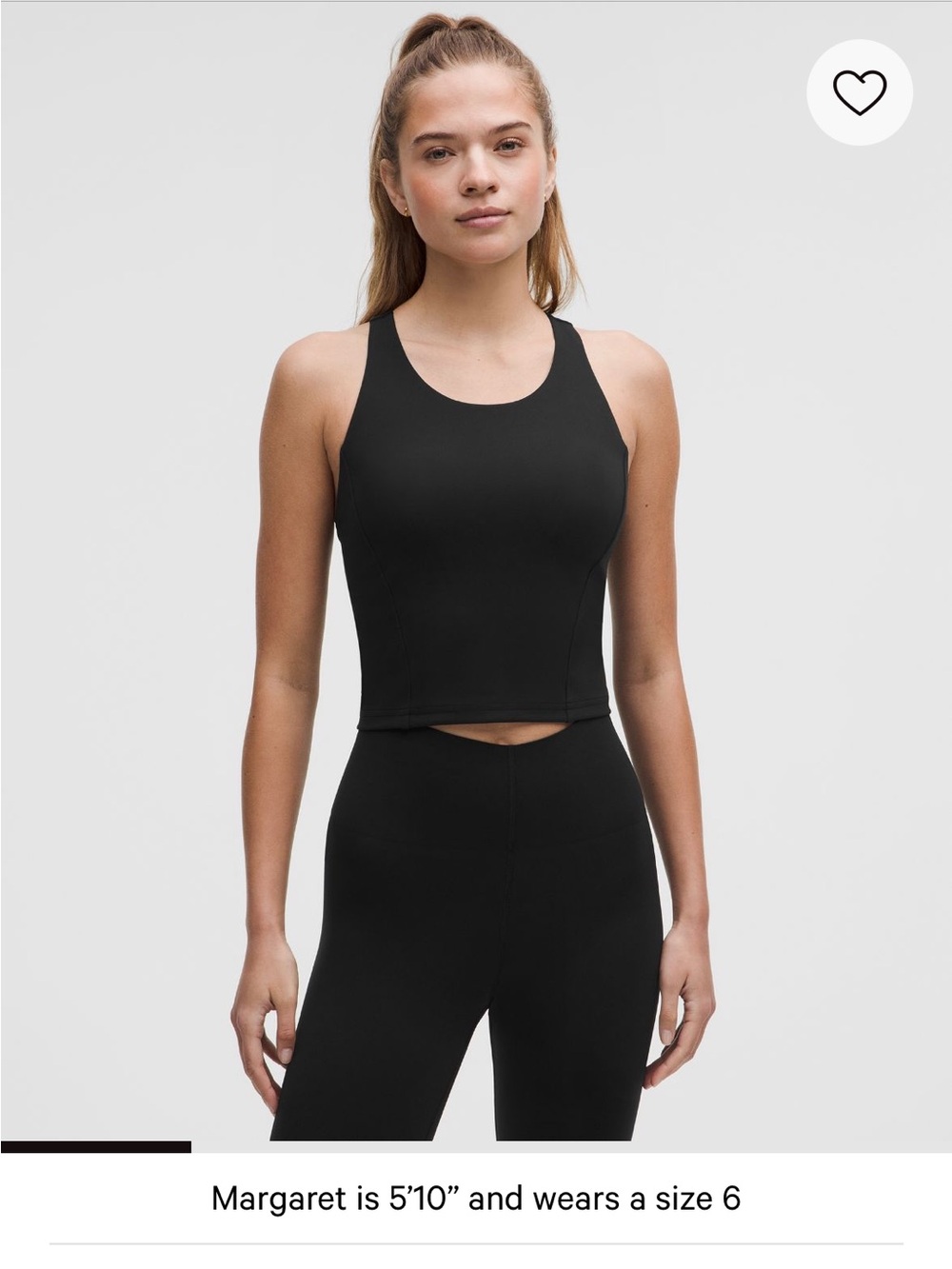 Lululemon Wunder Train Racerback Tank Top Medium Support, B/C Cup black size 6